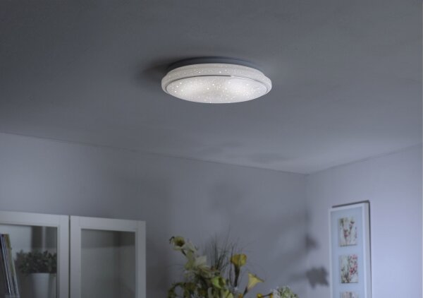 Lampe de plafonnier LED à intensité variable Ciel de nuit RGB 2700-5000 K