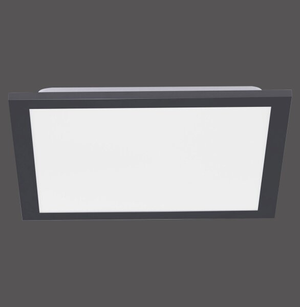 Lampe de plafonnier LED noire 18 W 2700-5000 K Télécommande