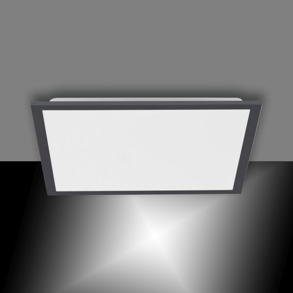 Lampe de plafonnier LED à intensité variable L:44,5 cm Télécommande noire