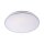 Lampe de plafonnier LED en chrome IP44 Ø49 cm 2500 lm faible éblouissement