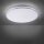 Lampe de plafonnier LED en chrome IP44 Ø49 cm 2500 lm faible éblouissement