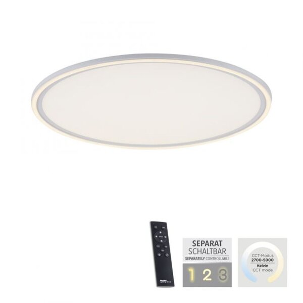 Lampe de plafonnier LED à intensité variable Télécommande 2700-5000 K ronde
