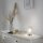 Lampe de table en acier Abat-jour en verre Métal 22,5 cm E27