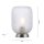 Lampe de table en acier Abat-jour en verre Métal 22,5 cm E27