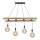 Lampe à suspendre Scandinave Bois 110 cm de long E27 naturel