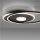 Lampe de plafonnier LED de style en métal noir 26 W 3000 K