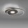 Lampe de plafonnier LED de style en métal noir 26 W 3000 K