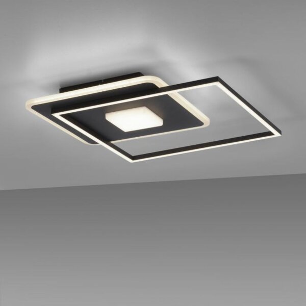 Plafonnier LED stylé Noir L:45 cm 26 W 3000 K