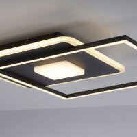 Plafonnier LED stylé Noir L:45 cm 26 W 3000 K
