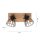 Spot de plafond bois métal fil 2 flammes E14 orientable