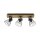 Spot de plafond bois métal fil 60 cm de long E14 réglable