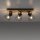 Spot de plafond bois métal fil 60 cm de long E14 réglable