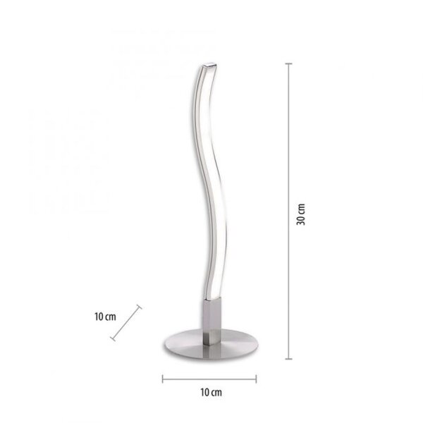 Lampe de table LED métal en acier 30 cm 300 lm faible éblouissement