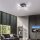 Plafonnier LED Vagues Métal Noir L:55 cm 3000 K