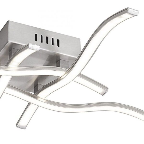 Plafonnier LED Vagues Métal en acier L:55 cm 3000 K