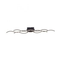 Lampe de plafonnier LED Vagues Métal Noir 3920 lm...