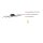 Lampe de plafonnier LED Vagues Métal Noir 3920 lm Moderne