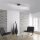 Plafonnier LED Vagues Métal Noir 139 cm 3000 K