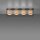Lampe de plafonnier Tissu Métal Beige Noir E27 4 flammes