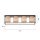 Lampe de plafonnier Tissu Métal Beige Noir E27 4 flammes