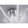 Plafonnier LED métal chromé 3000 K 4 W L:67 cm