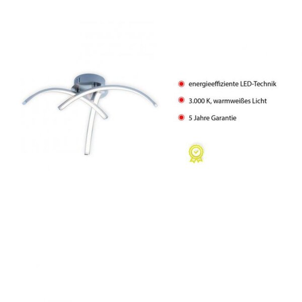 Plafonnier LED métal en acier 3000 K 480 lm L:40 cm