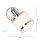 Spot mural flexible chrome métal E14 faible éblouissement
