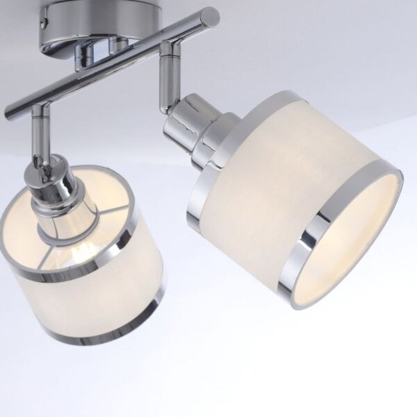 Spot de plafond réglable chrome métal E14 faible éblouissement