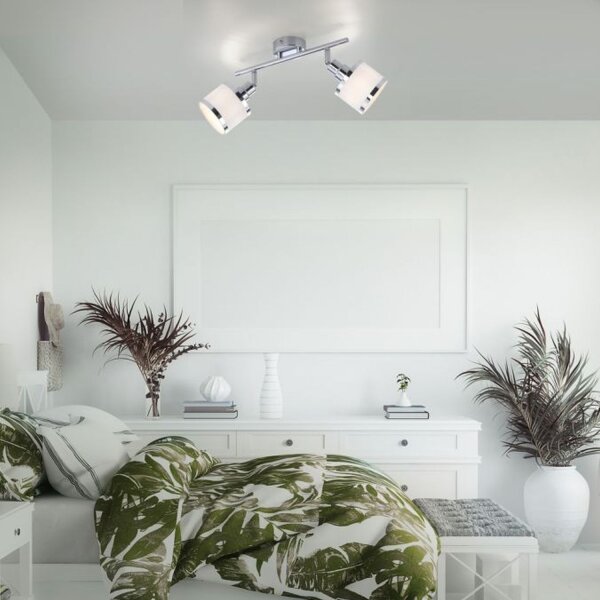 Spot de plafond réglable chrome métal E14 faible éblouissement