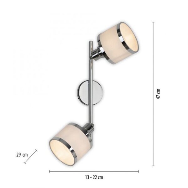 Spot de plafond réglable chrome métal E14 faible éblouissement
