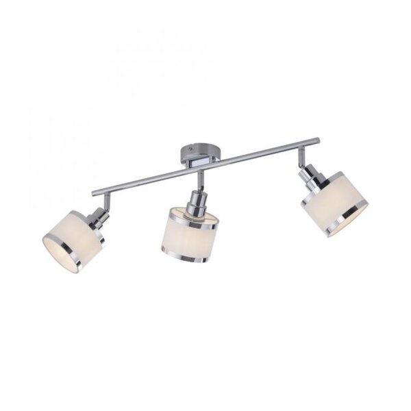 Spot de plafond réglable chromé 3-flamme E14 faible éblouissement