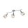 Spot de plafond réglable chromé 3-flamme E14 faible éblouissement