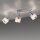 Spot de plafond réglable chromé 3-flamme E14 faible éblouissement