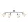Spot de plafond réglable chromé 4-flamme E14 78 cm