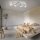 Spot de plafond réglable chromé 4-flamme E14 78 cm