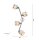 Spot de plafond réglable chromé 4-flamme E14 78 cm