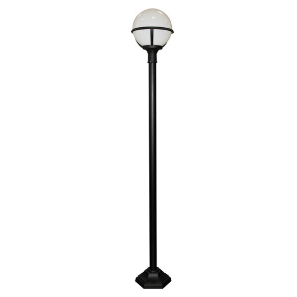 Lampe dallée haute Noir 181cm Boule Jardin Vintage