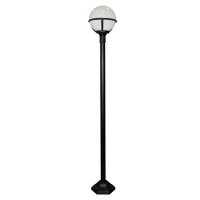 Lampe dallée haute Noir 181cm Boule Jardin Vintage