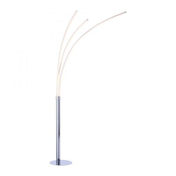 Lampe LED en arc chromée métal 6 W 733 lm 215 cm XXL