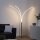 Lampe LED en arc chromée métal 6 W 733 lm 215 cm XXL