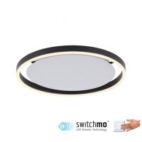 Lampe de plafonnier LED Anthracite Métal...