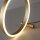 Lampe de table LED à intensité variable Touch 28 cm anneau en laiton