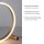 Lampe de table LED à intensité variable Touch 28 cm anneau en laiton