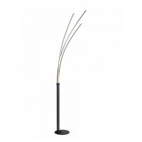 Luminaire LED arqué noir métal 6 W 733 lm...