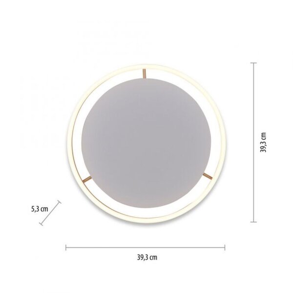 Lampe de plafonnier LED métal Ø39,3 cm 20 W dimmable en laiton