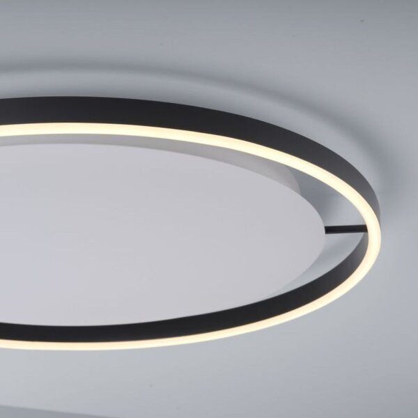 Plafonnier LED à intensité variable Anthracite Ø58,5 cm 3650 lm