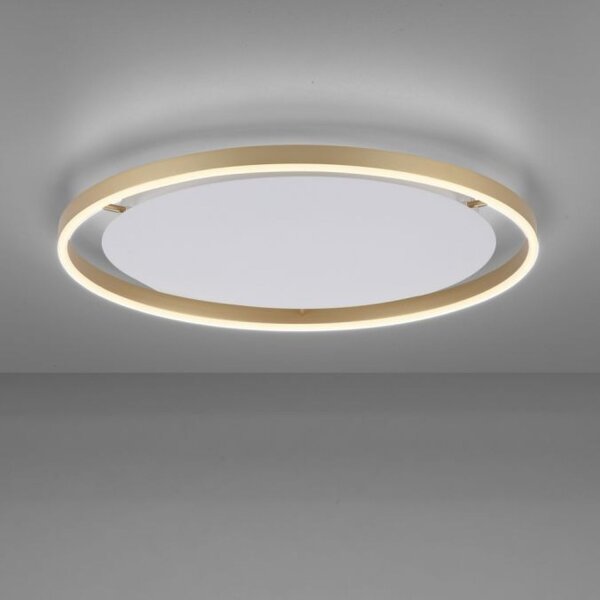 Lampe de plafonnier LED à intensité variable Ø58,5 cm 3650 lm en laiton
