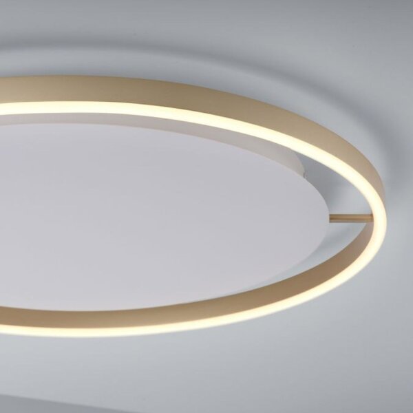 Lampe de plafonnier LED à intensité variable Ø58,5 cm 3650 lm en laiton