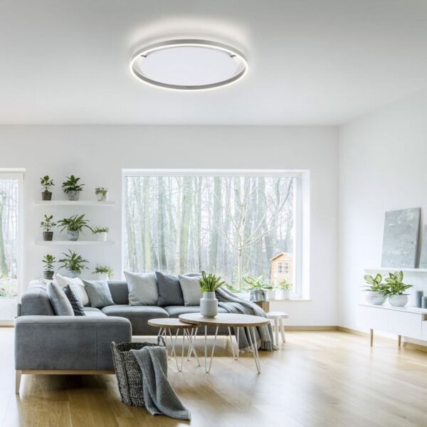Lampe de plafonnier LED dimmable aluminium Ø58,5 cm 3650 lm 28 W