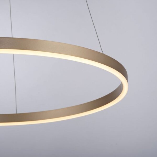 Suspension LED à intensité variable Ø58,5 cm 3000 K en laiton